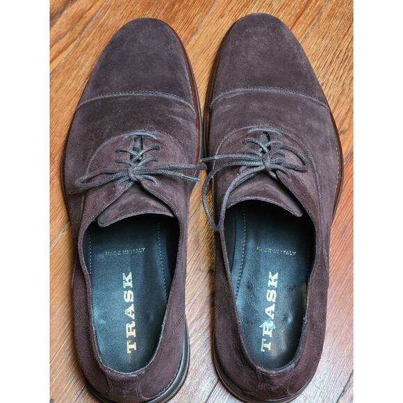 H S Trask Rivington Reserve Oxfords Suede Oxford Dress Shoes Men 11 M ITALY main image 8